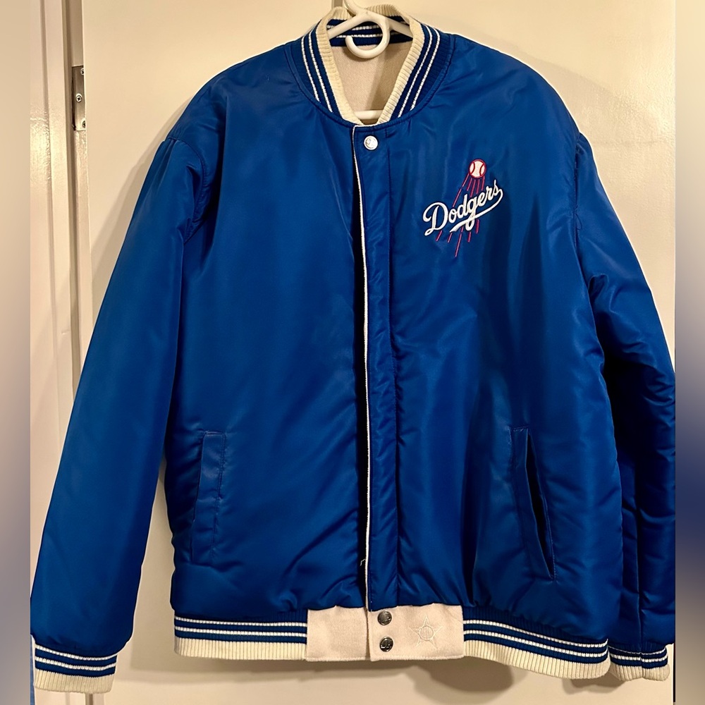 MLB Genuine Merchandise Reversible Los Angeles Dodgers Varsity Jacket NWOT - Picture 10 of 14